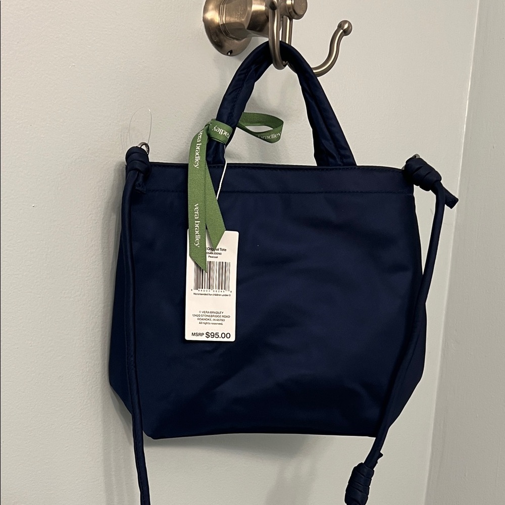 Navy Blue Women's Vera Bradley mini original Tote Bag